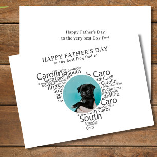 Best Dog Dad South Carolina Father’s Day Photo Holiday Card