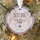 Best Dog Dad | Two Photo Handwritten Text