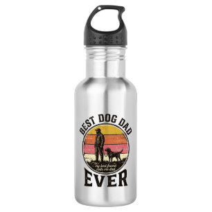 Best Dog Dad Vintage Sunset Vector Design_1 532 Ml Water Bottle