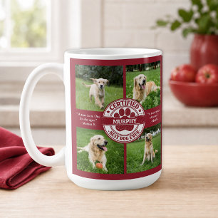 Best Dog Ever 4 Photo Red Coffee Mug