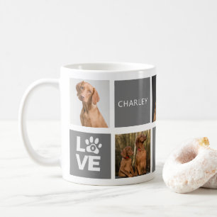Best Dog Ever Grey Personalised 5 Photo Mug