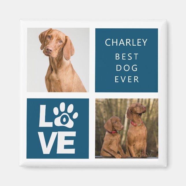 Best Dog Ever | Personalised Photo Magnet (Front)