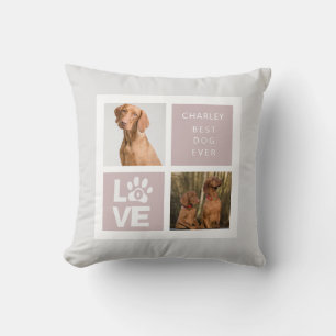 Best Dog Ever   Personalised Photo Throw Pillow