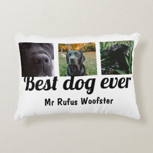Best Dog Ever Photo and Text Custom Personalised Decorative Cushion
