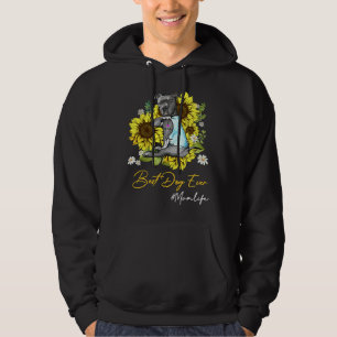 Best Dog Ever Pitbull Sunflower Mum Hoodie