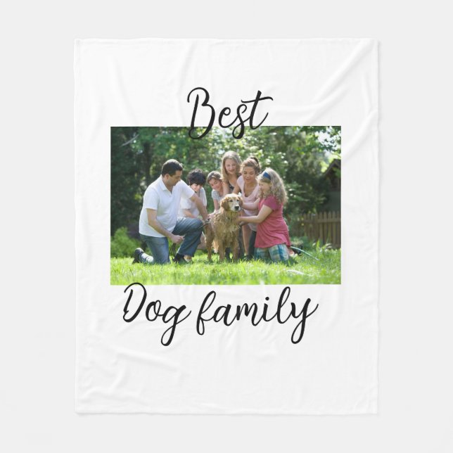 Best dog family mum dad pet animal friend holidayg fleece blanket (Front)