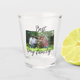Best dog family mum dad pet animal friend holidayg shot glass