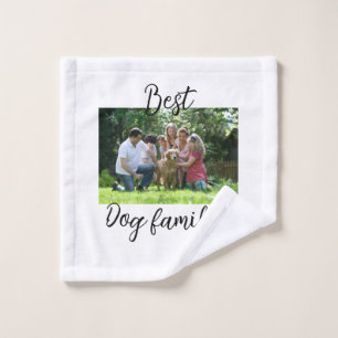 Best dog family mum dad pet animal friend holidayg wash cloth