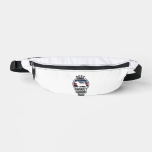 Best Dog Father Dad - Vintage Basset Hound Bum Bags
