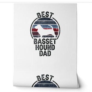Best Dog Father Dad - Vintage Basset Hound Wallpaper
