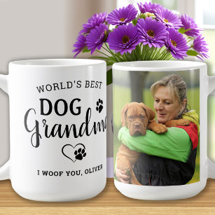 Best Dog Grandma Cute Personalised Pet Photo Coffee Mug