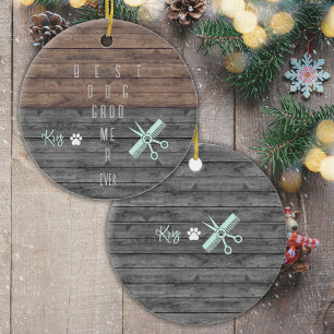 Best Dog Groomer Custom Christmas Ornament