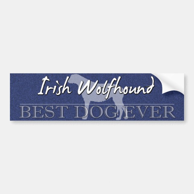 Best Dog Irish Wolfhound Bumper Sticker (Front)