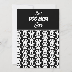 BEST DOG MOM EVER  HOLIDAY CARD