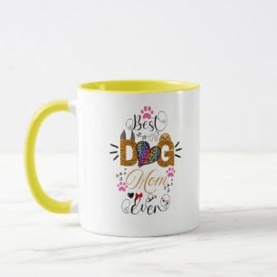 Best Dog Mom Ever Shirt – Leopard Print dog Mom Mug