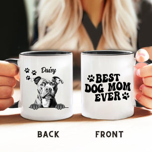 Best Dog Mom Ever Tibetan Staffy Dog Personalized Mug