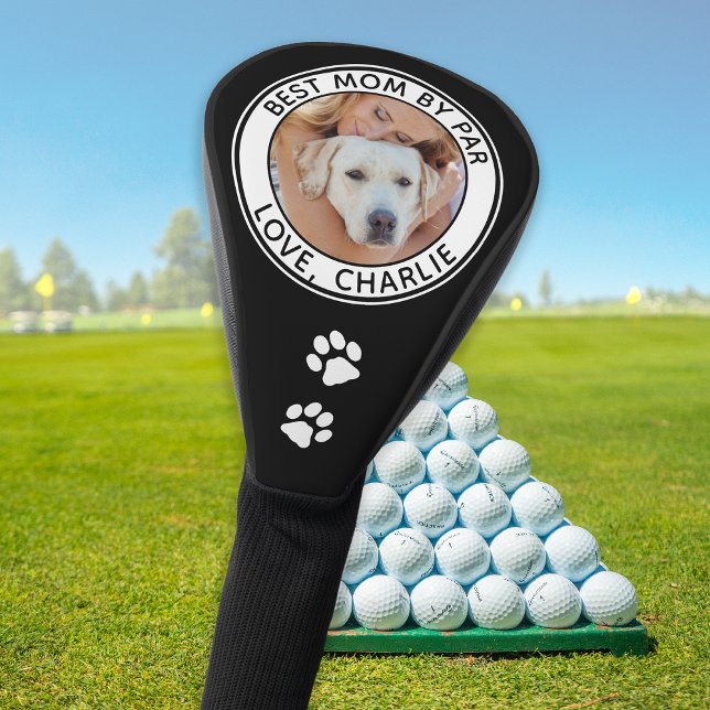 Best DOG MOM Personalised Pet Photo Name Golf Head Cover (Creator Uploaded)