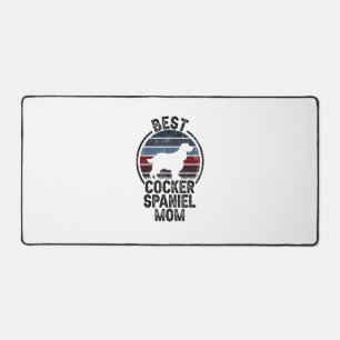 Best Dog Mother Mum - Vintage Cocker Spaniel Desk Mat