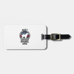 Best Dog Mother Mum - Vintage Cocker Spaniel  Luggage Tag