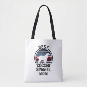 Best Dog Mother Mum - Vintage Cocker Spaniel Tote Bag