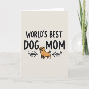 Best Dog Mum Art Card