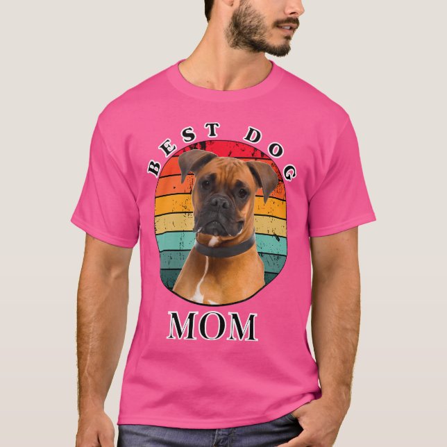 Best Dog Mum Boxer T-Shirt (Front)