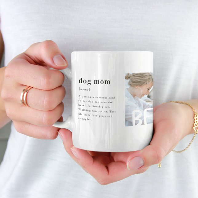 Best Dog Mum Definition | Three Photo Coffee Mug (Creator Uploaded)
