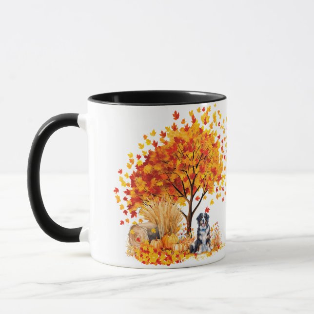 Best Dog Mum Ever Autumn, Bernese Mountain Dog Mug (Left)