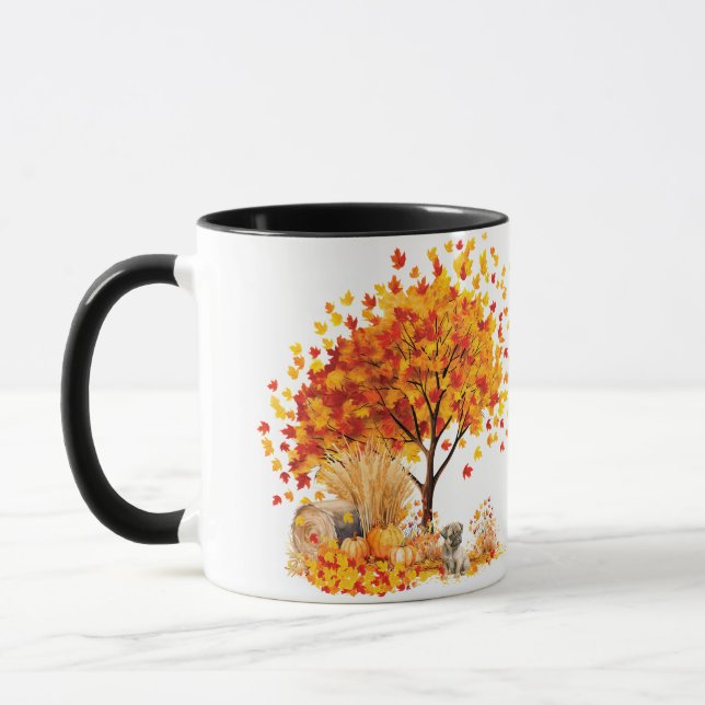 Best Dog Mum Ever Autumn, Pug Mug (Left)
