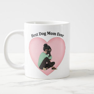 Best Dog Mum Ever Black French Bulldog Large Coffee Mug