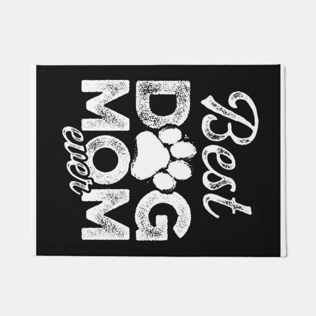 Best Dog Mum Ever Blanket Doormat (Front)
