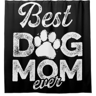 Best Dog Mum Ever Blanket Shower Curtain
