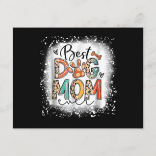 Best Dog Mum Ever Bleached Mother's Day Dog Mummy Enclosure Card
