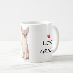 Best.Dog Mum.Ever. Chihuahua Love Name Photo Coffee Mug