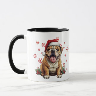 Best Dog Mum Ever Christmas American Bulldog Mug