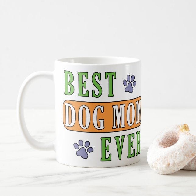 Best Dog Mum Ever Coffee Mug (With Donut)