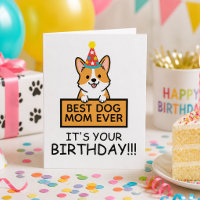 Best Dog Mum Ever Corgi Birthday