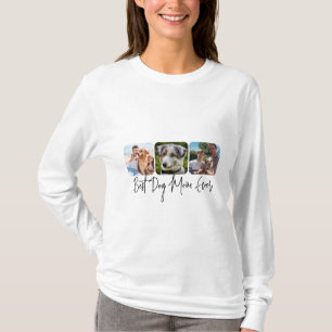 Best Dog Mum Ever - Custom 3-Photo Collage T-Shirt