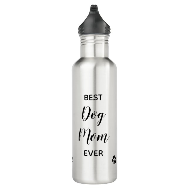Best Dog Mum Ever - Custom Photo Cute Dog Mum 710 Ml Water Bottle (Right)