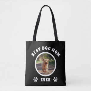 Best Dog Mum Ever Custom Photo Personalised Tote Bag