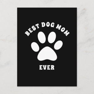 Best Dog Mum Ever Custom Text Personalised Postcard