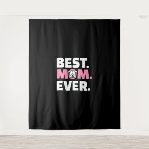 Best Dog Mum Ever English Bulldog Lover Tapestry