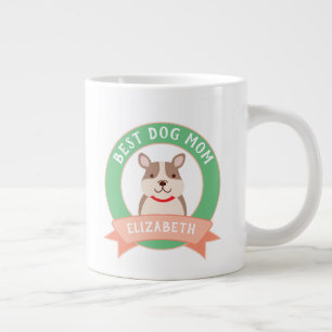 Best Dog Mum Ever Funny French Bulldog Puppy Dog Large Coffee Mug