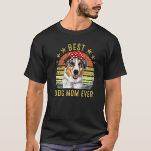 Best Dog Mum Ever Miniature American Shepherd Moth T-Shirt