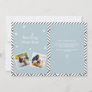 Best Dog Mum ever Mother's day greeting card