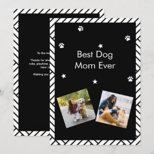 Best Dog Mum ever Mother's day greeting card