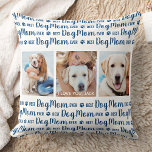 Best Dog Mum Ever Personalised Pet Photo Cushion<br><div class="desc">Best Dog Mum Ever... Surprise your favourite Dog Mum whether it's her birthday, Mother's Day or Christmas with this super cute custom photo pillow . Customise this dog pillow with 3 of your dog's favourite photos, and personalised the centre photo with name. Double sided - Back side has the Best...</div>