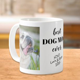 Best Dog Mum Ever Personalised Photos Names Coffee Mug