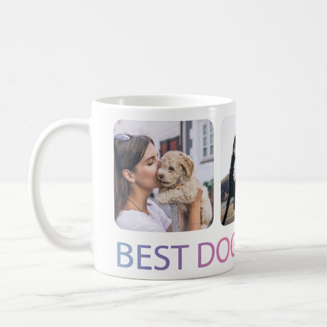 Best Dog Mum Ever Photo Collage Pet  Coffee Mug (Left)