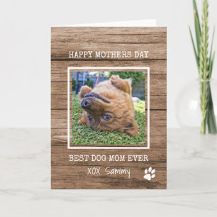 Best Dog Mum Ever Photo Happy Mothers Card